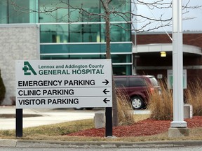 Lennox and Addington County General Hospital in Napanee.