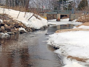 Parks Creek in North Bay, pictured March 2020. Nugget File Photo