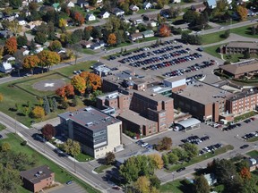 Aerial view of the Pembroke Regional Hospital