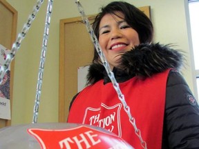 Salvation Army volunteer Marilyn Trudeau accepts donations last December at LCBO's Great Northern Road location. Most proceeds from the 2019 kettle drive are dried up. JEFFREY OUGLER/THE SAULT STAR/POSTMEDIA NETWORK