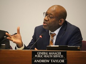 Andrew Taylor, Lambton County's general manager of public health services, is shown in this file photo.