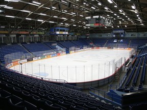 The seats at the Sudbury Community Arena.
