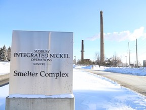 The Glencore Sudbury Integrated Nickel Operations Smelter in Falconbridge.
