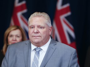 Premier Doug Ford , Christine Elliott, Deputy Premier and Minister of Health, and Rod Phillips, Minister of Finance update about the state of emergency amid coronavirus pandemic on Wednesday March 18, 2020.