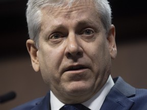 NDP MP Charlie Angus speaks about facial recognition technology during a news conference on Parliament Hill in Ottawa, Monday, March 9, 2020. THE CANADIAN PRESS/Adrian Wyld