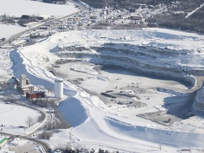 Aerial view of the Hollinger open pit mine. 

The Daily Press file photo