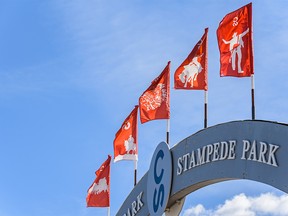 Pictured is Stampede grounds on Thursday, April 23, 2020.  In a year that saw the first cancellation of its signature summer event in 108 years, the Calgary Stampede was saddled with $26.5 million in red ink in 2020..