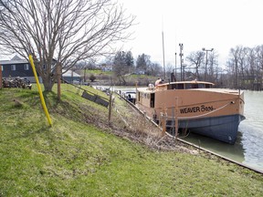 The Weaver Bros fishing boat is docked in Port Stanley on April 22. Derek Ruttan/Postmedia Network