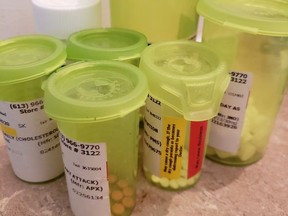 Provincial rules allowing residents to refill their medical prescriptions once a month to ensure a stable supply due to COVID-19 could be changed in the near future. DEREK BALDWIN