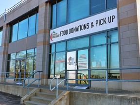 The Brantford food bank on Clarence Street is making changes in how it operates because of the COVID-19 pandemic. Expositor photo