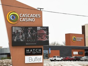 The Gateway Cascades Casino on Richmond Street in Chatham is shown Jan. 23, 2020. (Tom Morrison/Postmedia Network)