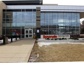 The Syncrude Technology Centre building on the Keyano College Clearwater campus in Fort McMurray Alta. on Sunday, April 19, 2020. Laura Beamish/Fort McMurray Today/Postmedia Network