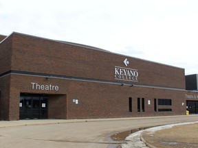 The Keyano Theatre building on the Keyano College Clearwater campus in Fort McMurray Alta. on Sunday, April 19, 2020. Laura Beamish/Fort McMurray Today/Postmedia Network