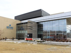 The Syncrude Technology Centre building on the Keyano College Clearwater campus in Fort McMurray Alta. on Sunday, April 19, 2020. Laura Beamish/Fort McMurray Today/Postmedia Network