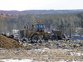 Garbage is moved at the Merrick Landfill, March 10. Nugget File Photo