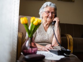 The Seniors' Centre Without Walls (SCWW) is as simple as just picking up your telephone. It works just the same as attending a class or a lecture at a seniors' centre, but instead it is facilitated over the telephone.  Dobrila Vignjevic Getty Images