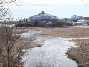 A scenic view of Science North in Sudbury, Ont. on Friday April 3, 2020.