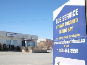 Ontario Northland bus depot in Sudbury, Ont.