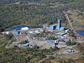 An aerial view of Vale's Totten Mine. The city's two main mining companies -- Vale and Glencore -- continue to operate, albeit under stricter conditions, due to COVID-19and uncertain metals prices. (CNW Group/Vale Canada Limited)