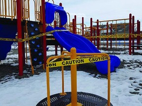 The Town of Nanton's playgrounds at Centennial Park and David Wallace (Westview) Park reopened Friday. They had been closed since Monday, March 23, in response to the COVID-19 outbreak.