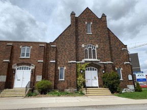 Home Base Housing plans to renovate the Princess Street United Church to provide supportive housing. (Elliot Ferguson/The Whig-Standard)
