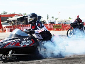 Vehicles of all types have been known to take part in the Team Northern Throttle drag races at the Kirkland Lake airport.