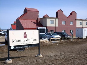 The Manoir du Lac continuing care facility in McLennan, Alta. on Saturday, April 25, 2020. Alberta Health Services has taken over the day-to-day operations of the facility due to a COVID-19 outbreak.