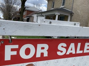 The local housing market continued to feel the effects of COVID-19 last month as residential home sales took another hit. (Cory Smith/The Beacon Herald)