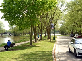 Stratford council has approved the closure of a portion of Lakeside Drive, from Waterloo Street North to Queen Street, to cars and other traffic on weekends beginning June 5 in an effort to give residents and visitors ample room to enjoy the city parkland along Lake Victoria's south shore. Galen Simmons/The Beacon Herald/Postmedia Network