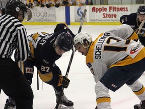 The Spruce Grove Saints took down the Grande Prairie Storm 6-1 at home on Sunday. Josh Thomas.