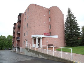 Place Nolin apartment building located at 160 Leslie St. in Sudbury, Ont.