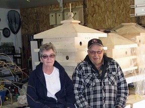 Allan and Lorraine Cole have built over 600 Purple Martin birdhouse kits since teaming up with the Purple Martin Conservancy.