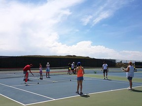 The High River Tennis Club is getting a lot of interest since it has opened up its courts.