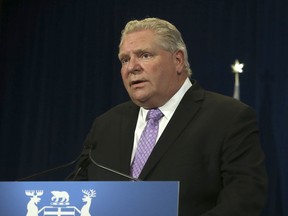 Ontario Premier Doug Ford has given the green light for more businesses to open this Friday across most of the province, excluding the Toronto, Hamilton and Niagara areas. (Jack Boland/Postmedia Network)