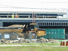 Construction crews are kept busy on a new project at Devonshire Avenue and Woodall Way. The annual building report showed for the fifth consecutive year, construction in the Friendly City has increased with a recorded $233 million being done after having $213 million in 2018. (Greg Colgan/Sentinel-Review)