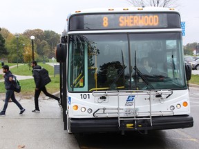 About $1.1 million of the fed’s Safe Restart Agreement will be given to Sarnia transit officials to help offset increased costs and decreased revenues caused by COVID-19. File photo/Postmedia Network