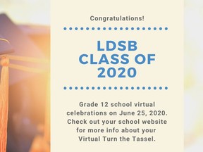 Limestone District School Board's Twitter post, to the class of 2020, on June 15. (Supplied Photo)