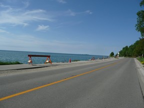 A plan to temporarily close a section of North Shore Road to two-way traffic, from McVicar to Hilly Lane, is being investigated by the Town of saugeen Shores after Lake Huron erosion forced closure of sections of the popular trail.