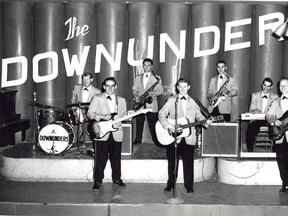 The Downunders featured John Williams, Peter Smith, Ken Poole, John Machereth, Byron Taylor, Sonny Barill and Ed Rowe circa 1958 at The Palm Gardens. (COURTESY SAULT STE. MARIE MUSEUM)