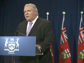 Premier Doug Ford’s government announced June 8 that, after consultations with the province’s chief medical officer of health and local health units, pandemic restrictions will be eased in communities where they believe it’s safe to do so. File photo/Postmedia Network