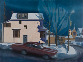 Ashleigh Moorhouse, House in Winter, 1977. (ART GALLERY OF ALGOMA)