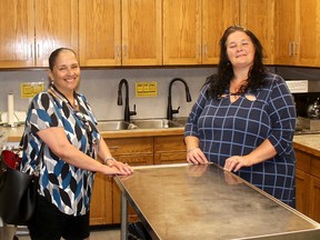 Chatham Hope Haven will reopen on a limited basis beginning June 22. Volunteer Leeanne Cuyler (left) and general manager Loree Bailey are glad to see it will be used to provide free lunches to those in need. Ellwood Shreve/Postmedia Network