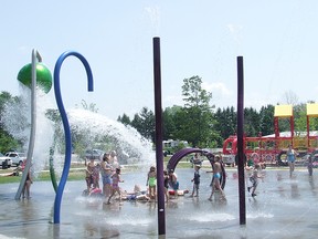 Medical officer of health Dr. David Colby says he won’t allow splash pads within Chatham-Kent to reopen, as allowed by the province, because playgrounds aren’t receiving the same direction from the government. Shown is a file photo of the popular splash pad in Chatham’s Kingston Park. File photo/Chatham This Week