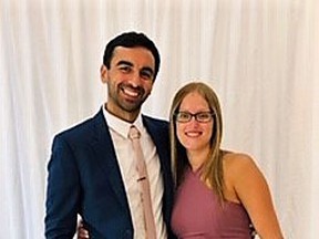 Dr. Alex Leonard, shown with his wife Michelle, will be joining the Central Lambton Family Health Team as a family physician on Aug. 1. Handout/Sarnia This Week