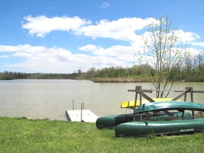 The lake at the Lorne C. Henderson Conservation Area, pictured in 2016. Seasonal campers now have access to local conservation areas, but the St. Clair Region Conservation Authority has further delayed non-seasonal and transient camping until at least June 29. File photo/Postmedia Network