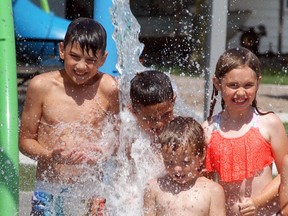 Medical officer of health Dr. David Colby says he won’t allow splash pads within Chatham-Kent to reopen, as allowed by the province, because playgrounds aren’t receiving the same direction from the government. Shown is a file photo of the popular splash pad on Creek Road in Wallaceburg. File photo/Courier Press