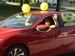 "No Nuke Dump" was a popular sign among many of the cars that joined in on the parade on Tuesday, June 9 in Teeswater. Hannah MacLeod/Kincardine News