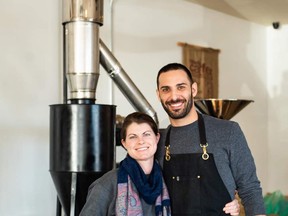 Kate Leatherbarrow and Elio Caporicci, owners of Early Bird Coffee in Woodstock. (Supplied)