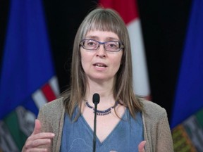 Alberta's chief medical officer of health Dr. Deena Hinshaw provided an update on COVID-19 from Edmonton on Friday, June 12, 2020. CHRIS SCHWARZ/GOVERNMENT OF ALBERTA