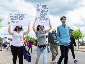 Over 100 people took to the streets of downtown Grande Prairie, marching for a second Black Lives Matter protest on June 20. The first, which saw over 1,000 participants, took place on June 6, 2020.